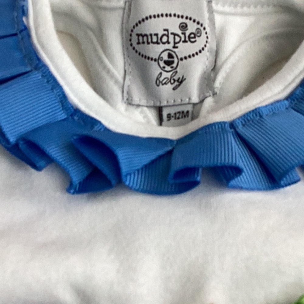 Mudpie baby 9-12 month snap bottom one piece. - Picture 2 of 8